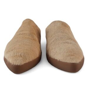 Babos calf hair mules - like new!